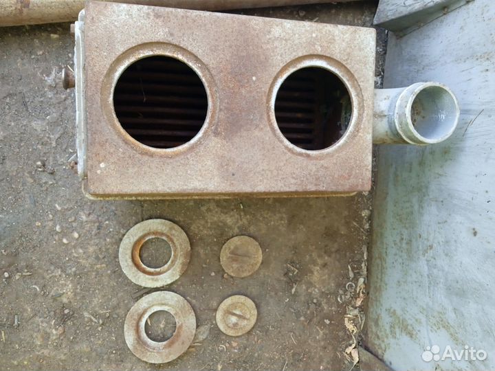 Старинная чугунная печка буржуйка СССР новая