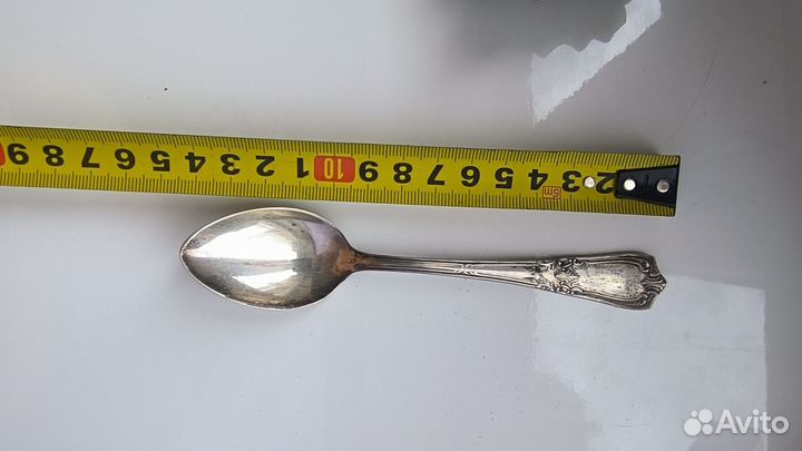 Набор столовых приборов серебро 875