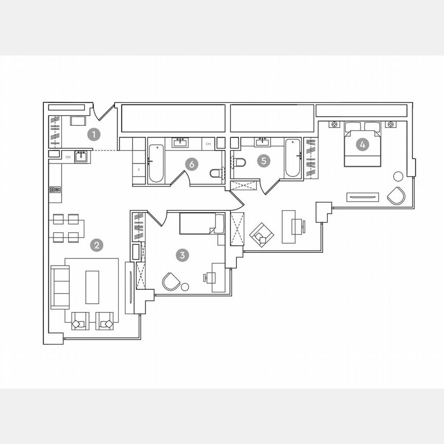 3-к. апартаменты, 102,9 м², 19/19 эт.