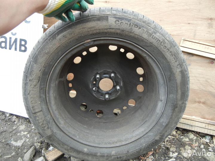 Диск с шиной Штампованный R15 Skoda Rapid