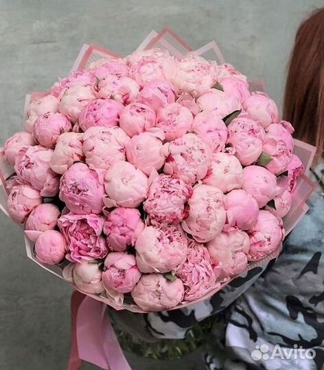 Пионы Букет пионов Доставка цветов