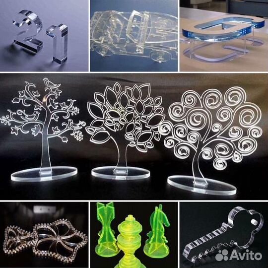 Лазерная резка фанеры, пластика, оргстекла