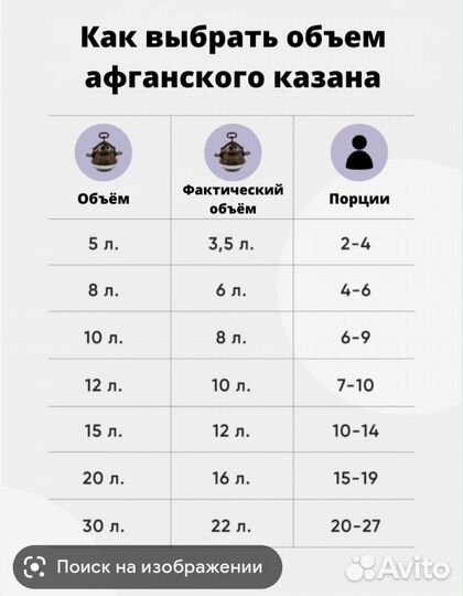 Афганский казан 10,12,15л Rashko Baba