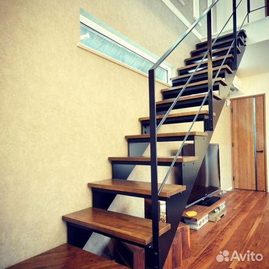 Перила деревянные с установкой