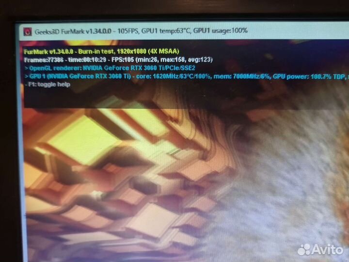 Видеокарта rtx3060ti msi ventus 3x