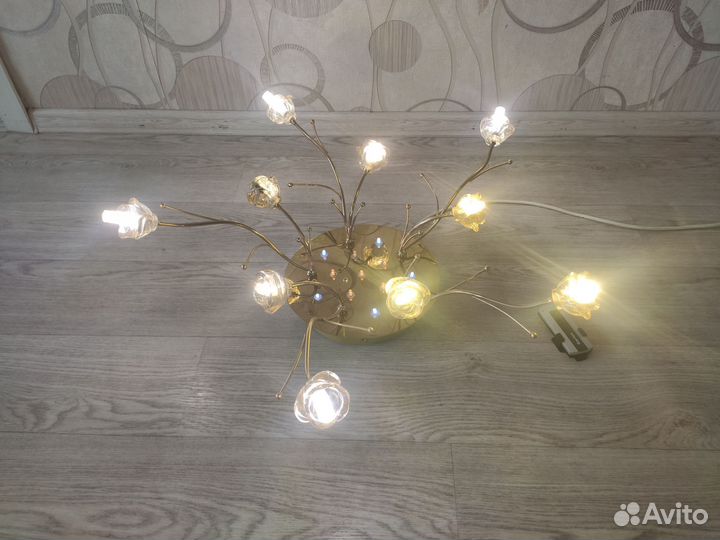 Люстра потолочная светодиодная с пультом