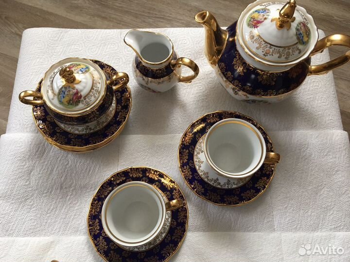 Чайный сервиз/Констанция/декор Мадонна/золо
