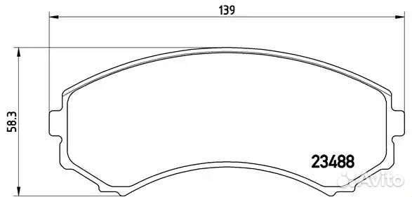 P54029 Колодки тормозные дисковые перед