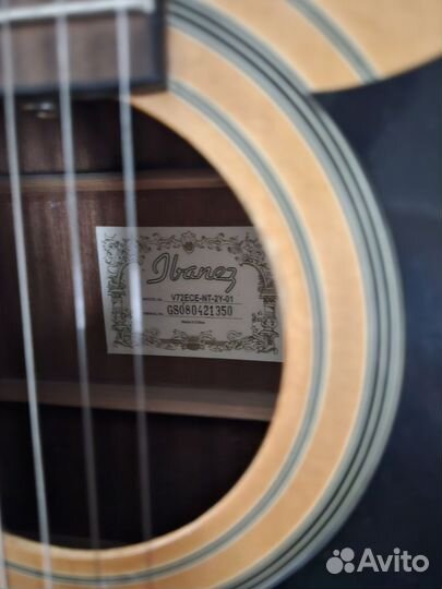 Акустическая гитара ibanez v72ece