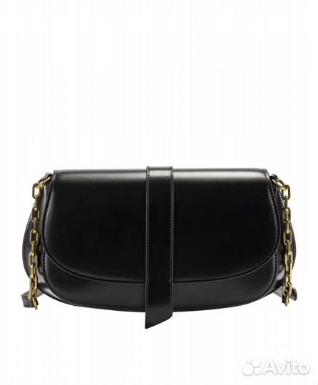 Сумка Эконика черная кожаная