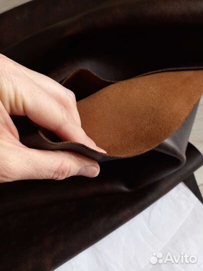 Натуральная кожа Крейзи Хорс и Флотер