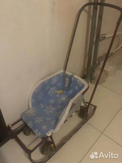 Детские санки коляска