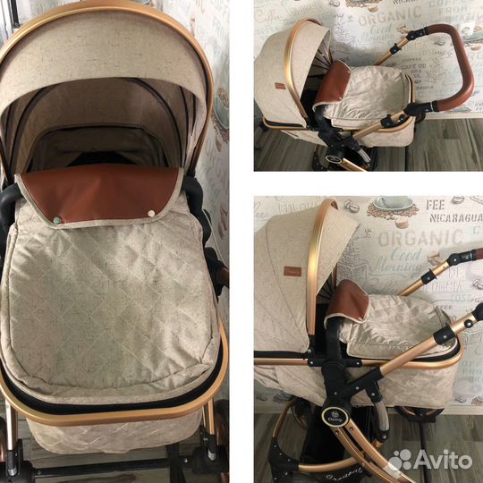 Коляска для новорожденных 2в1