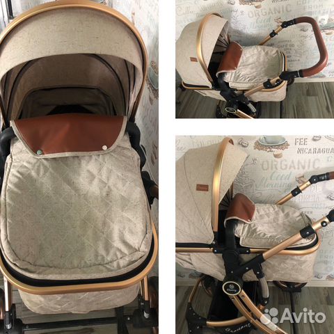 Коляска для новорожденных 2в1