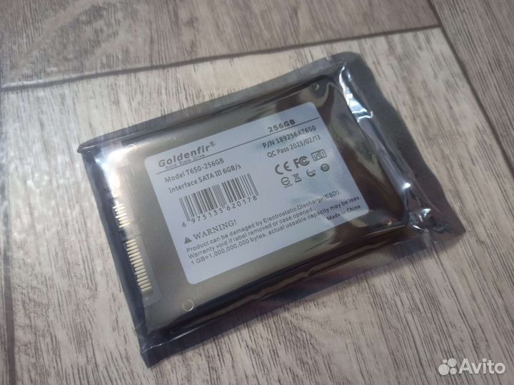 Новый SSD 256 gb