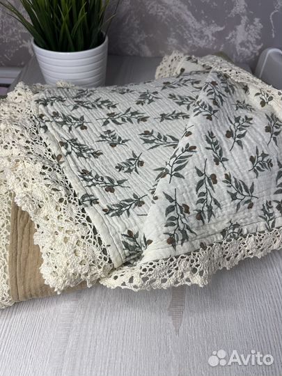 Муслиновый плед детский