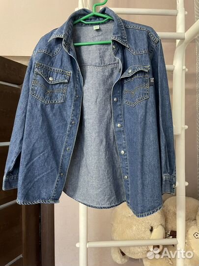 Джинсовая рубашка на девочку