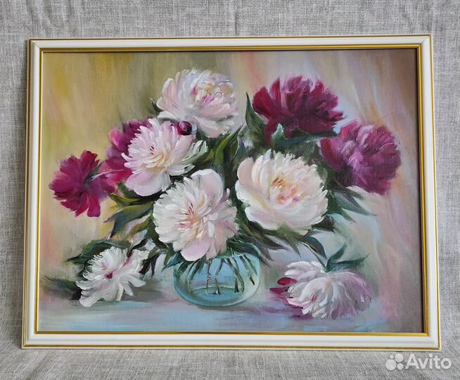 Новая картина Букет пионов