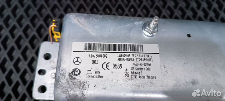 Подушка безопасности Mercedes Benz w167