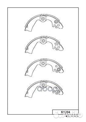 K1204-01 колодки барабанные Nissan Micra/March