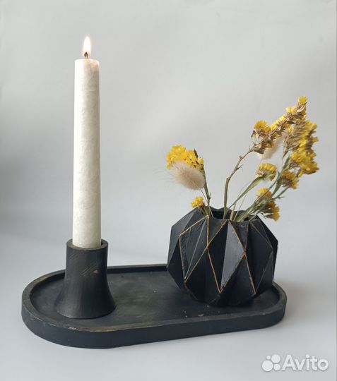 Интерьерный набор из гипса