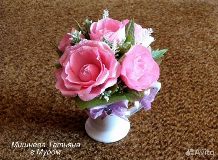 Букеты в кружках