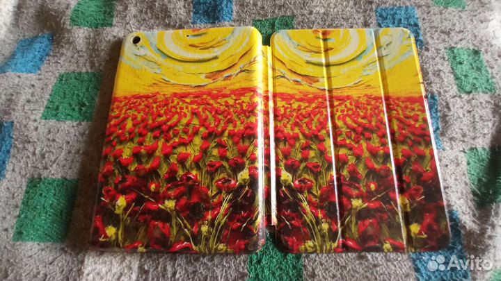 Чехол книжка для iPad mini 1 2 3 дизайнерский поле