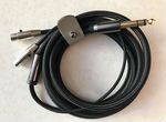 Аудио кабель Kennerton 2x4-pin mini XLR / 6.3 mm