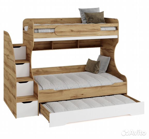 Двухъярусная кровать детская 90х200 Биг