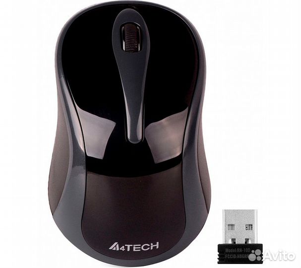 Беспроводная мышь A4Tech V-Track G3-280A, серый/че