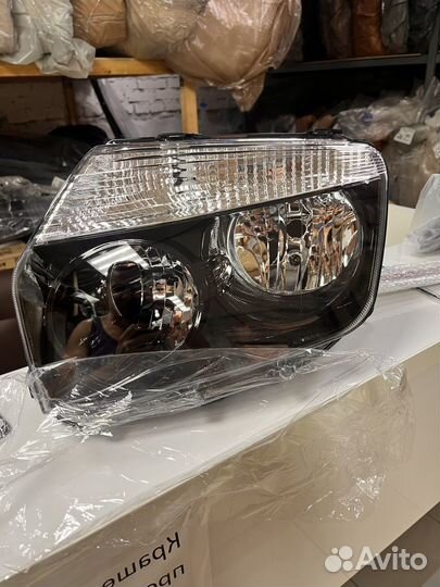 Фара renault duster 1 черная маска