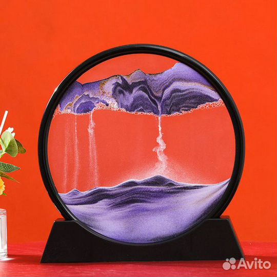 Песочная движущаяся картина 3D 18 на 19 см