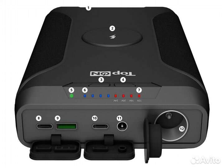 Внешний аккумулятор 72000mAh мощный новый