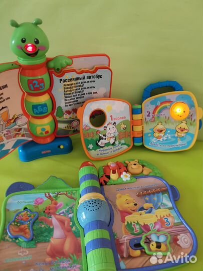Музыкальные книжки + горшочек fisher price