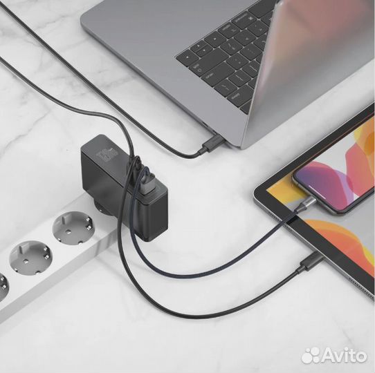 Baseus GaN 2 Pro,120W+Кабель 100W, Гарантия