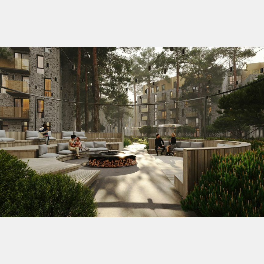 1-к. апартаменты, 45,2 м², 4/6 эт.