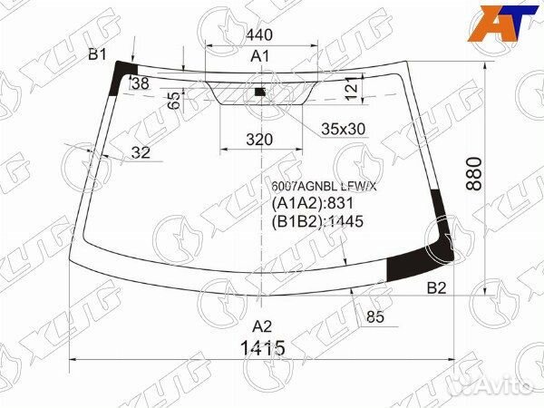 Стекло лобовое nissan bluebird sylphy