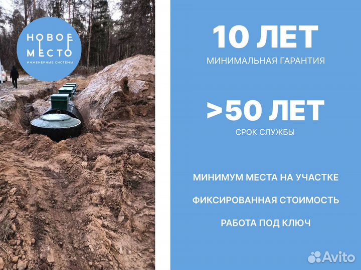 Автономная канализация, постоянное/сезонное прожив