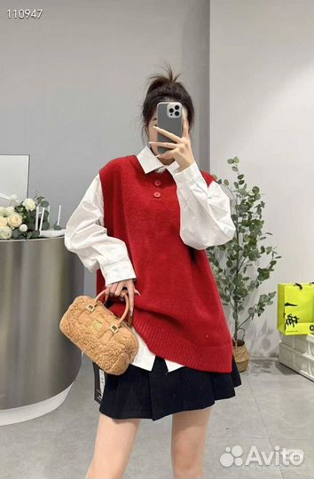 Сумка женская Miu Miu Arcadie мех 2 цвета