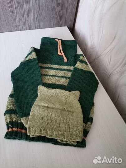 Свитшот детский. Ручное вязание