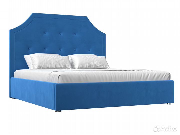 Интерьерная кровать Кантри 160 Голубой. Москва