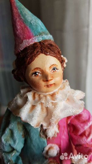 Ватная ёлочная игрушка 