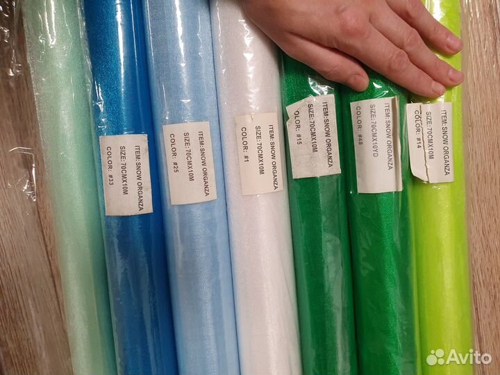 Органза флористическая