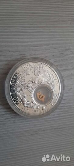 Монета 2 доллара 2013 На Удачу - Золотая рыбка Ниу