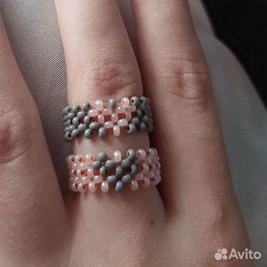 Кольцо из бисера