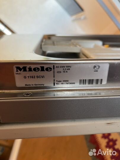 Посудомойка miele G1162 SCVi