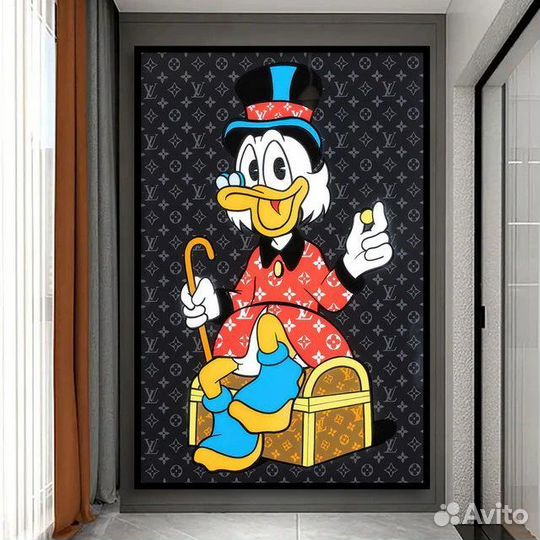 Картина для интерьера Скрудж Макдак