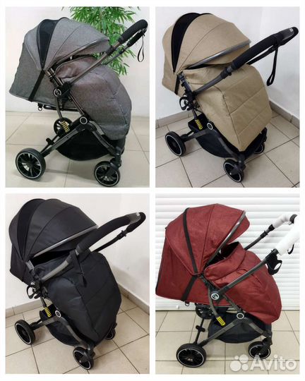 Новая коляска с перекидной ручкой Luxmom 525