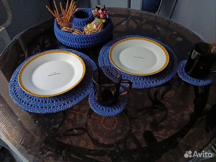 Салфетки на стол круглые