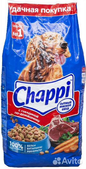Корм для собак chappi 15 кг